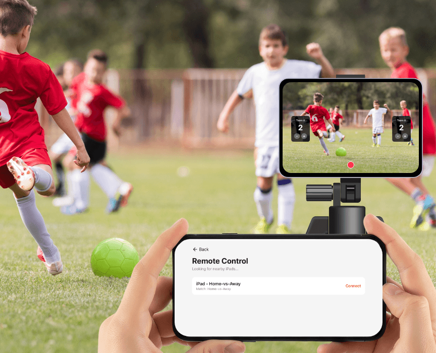 iPhone remote control for iPad recording
